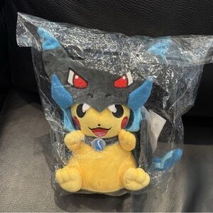 Pokemon Mega Charizard X Poncho Pikachu 9" Plush - NEW  Pokemon Center